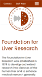 Mobile Screenshot of liver-research.org.uk