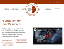 Tablet Screenshot of liver-research.org.uk